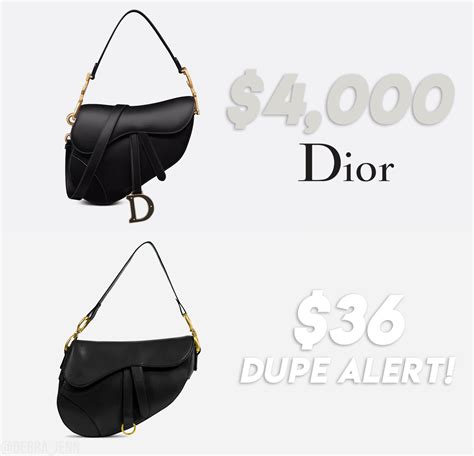 genuine dior saddle bag dupes